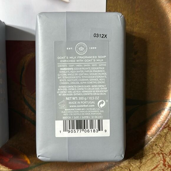 CASTELBEL Special Edition GOAT’s Milk Fragranced Soap Bars 2 Bars - Picture 6 of 6